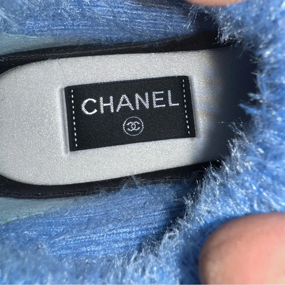 CHANEL Blue and Gray Sneakers - Picture 5 of 6